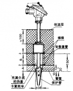電站測(cè)溫用熱電偶、熱電阻安裝示意圖