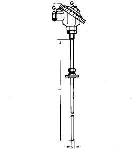 WZPK-436S鎧裝熱電阻(固定卡套法蘭帶防水接線盒)安裝圖片 WZPK-436S鎧裝熱電阻(固定卡套法蘭帶防水接線盒)安裝圖片