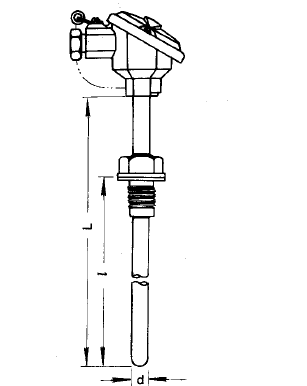 WZP-220固定螺紋裝配式熱電阻安裝圖片 上海自動化儀表三廠