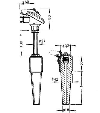 WRNR-14、WRER-14電站測(cè)溫專用熱電偶