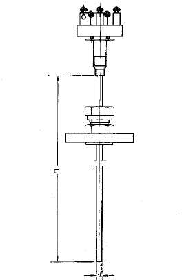 WZPK-405S固定卡套法蘭簡易式鎧裝鉑熱電阻安裝圖片